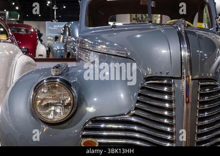 Sparkford.Somerset.Vereinigtes Königreich.12. Januar 2025.Ein zweitüriges Coupé der Buick Serie 40 aus dem Jahr 1940 ist im Haynes Motor Museum in Somerset zu sehen Stockfoto