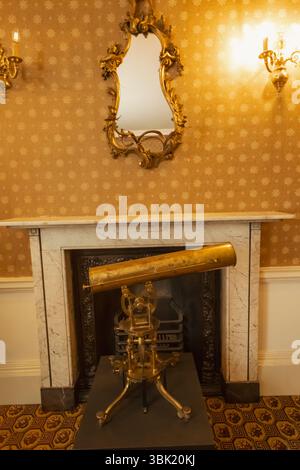 England, Somerset, Bath, Herschel Museum of Astronomy, Innenausstattung Wohnzimmer Stockfoto