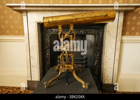 England, Somerset, Bath, Herschel Museum of Astronomy, Innenausstattung Wohnzimmer Stockfoto