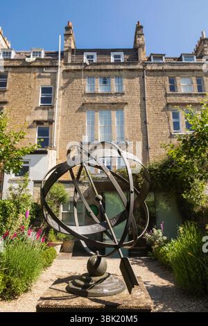 England, Somerset, Bath, Herschel Museum of Astronomy, The Garden Stockfoto
