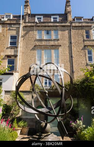 England, Somerset, Bath, Herschel Museum of Astronomy, The Garden Stockfoto