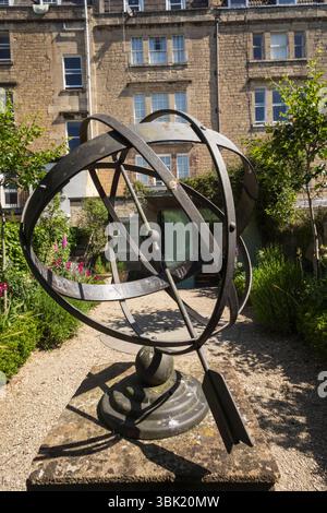 England, Somerset, Bath, Herschel Museum of Astronomy, The Garden Stockfoto