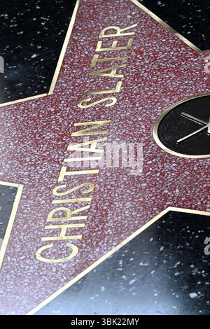 Hollywood, Usa. Juni 2025. Schauspieler Christian Slater's Star on the Hollywood Walk of Fame (Foto: Albert L. Ortega/SOPA Images/SIPA USA) Credit: SIPA USA/Alamy Live News Stockfoto
