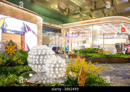 Duty-Free-Geschäfte, Terminal 2, Flughafen Singapur Changi, Changi, Republik Singapur Stockfoto