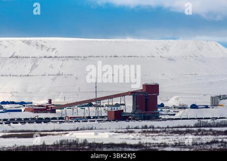 Eisenerzmine - Kiruna - Schweden Stockfoto