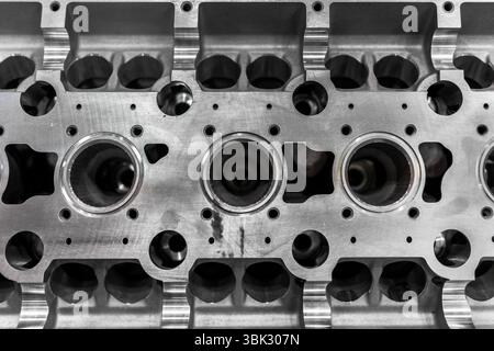 Detail-Foto von einem sauberen Automotor Stockfoto