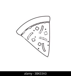 Stück Pizza Emoji Symbol Symbol Symbol Vektor Illustration Stock Vektor