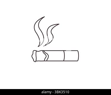 Zigaretten-Emoji-Symbol-Symbol-Symbol-Symbol-Symbol-Vektor-Illustration Stock Vektor