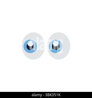 Augen Emoji Symbol Symbol Symbol Vektor Illustration Stock Vektor