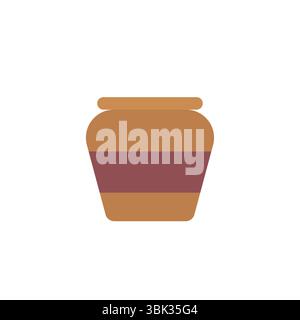 Honigglas Emoji Symbol Symbol Symbol Vektor Illustration Stock Vektor