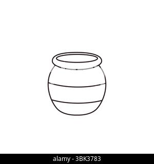 Honigglas Emoji Symbol Symbol Symbol Vektor Illustration Stock Vektor