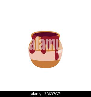Jam jar Emoji Symbol Symbol Symbol Vektor Illustration Stock Vektor