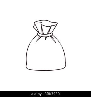 Sacksack Geldbeutel Emoji Symbol Symbol Symbol Vektor Illustration Stock Vektor