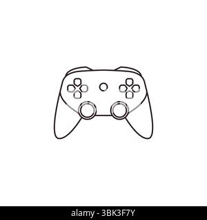 Video Game Controller Emoji Symbol Symbol Vektor Illustration Joystick Stock Vektor