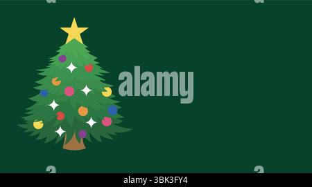 weihnachtsbaum Kiefer Emoji Symbol Zeichen Symbol Vektor Illustration Stock Vektor