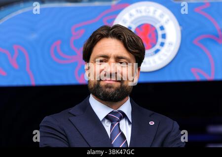 Aktenfoto vom 05.06.2025 von Rangers Cheftrainer Russell Martin. Die Rangers werden in Russell Martins erstem Spiel gegen Panathinaikos antreten, nachdem sie in der zweiten Qualifikationsrunde der Champions League gegen die griechische Mannschaft ausgelotet wurden. Ausgabedatum: Mittwoch, 18. Juni 2025. Stockfoto
