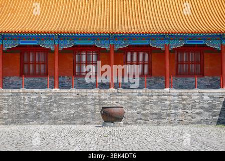 Chinesen bauen als Hintergrundfoto Textur closeup Stockfoto