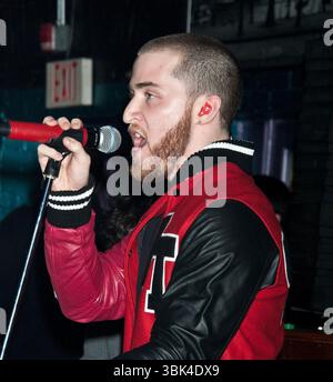 Mike Posner im Konzert bei Q102's Shred Your Ex Anti-Valentinstag Party im Roxxy in Philadelphia - 10. Februar 2012 Stockfoto