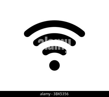 Flaches Symbol für WLAN-WLAN-Internetsignal für Apps. Stock Vektor