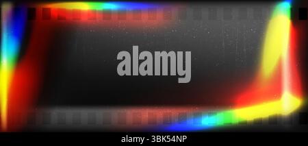 Alte schäbige, körnige Film-Overlay-Effekt, abstraktes dunkles bg Kino mit Rauschen und körniger Textur, Vektor-Illustration Stock Vektor