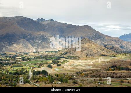 Bauarbeiten in der Nähe von Arrowtown, Otago, Neuseeland Stockfoto