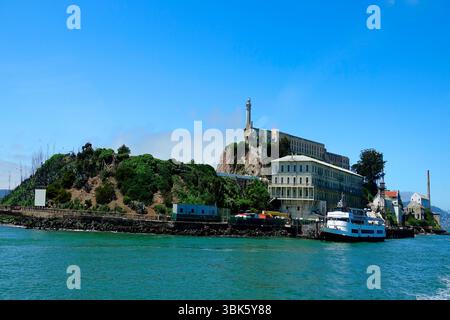 Alcatraz Island Prison The Rock San Francisco California City by the Bay Frisco SF San Fran USA. Erstellt 05.20.25 Stockfoto