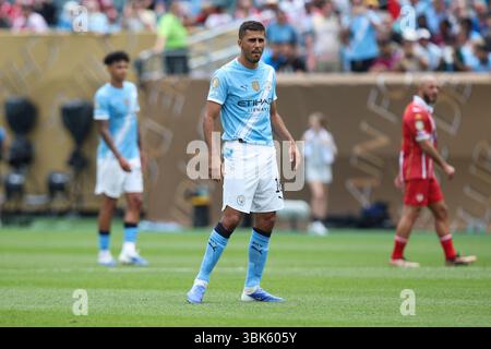 PHILADELPHIA, USA - 18. Juni 2025: Rodri aus Manchester City beim Spiel der Gruppe G der FIFA Club-Weltmeisterschaft zwischen Manchester City FC und Wydad AC im Lincoln Financial Field (Credit: Craig Mercer/ Alamy Live News) Stockfoto