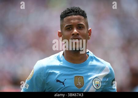 PHILADELPHIA, USA - 18. Juni 2025: Savinho aus Manchester City beim Spiel der Gruppe G der FIFA Club-Weltmeisterschaft zwischen Manchester City FC und Wydad AC im Lincoln Financial Field (Credit: Craig Mercer/ Alamy Live News) Stockfoto