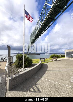 Astoria Megler Bridge am Columbia River, Astoria, Oregon, USA, Nordamerika Stockfoto