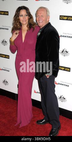 Linda Kozlowski und Paul Hogan bei der GDay Australia Week Gala im Kodak Theater in Los Angeles am 14. Januar 2011 Stockfoto