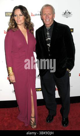 Linda Kozlowski und Paul Hogan bei der GDay Australia Week Gala im Kodak Theater in Los Angeles am 14. Januar 2011 Stockfoto
