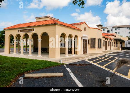 Seaboard Coast Line Railroad Depot, 5th Avenue, South, Naples, Florida Stockfoto