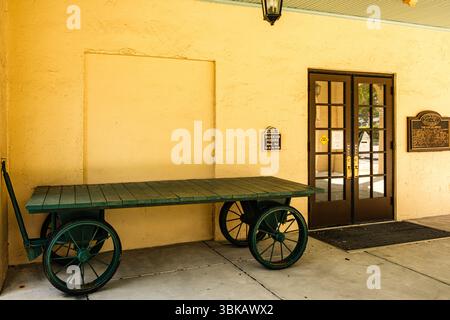 Seaboard Coast Line Railroad Depot, 5th Avenue, South, Naples, Florida Stockfoto