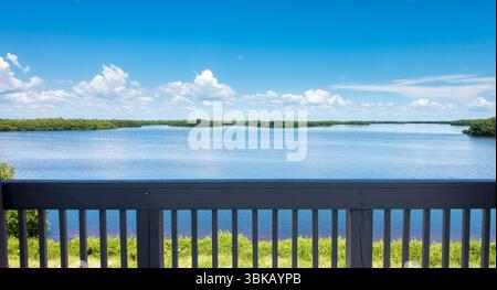 Blick auf den Bayou auf Sanibel Island, Florida Stockfoto
