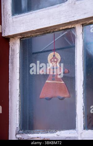 Kunst- und Kunsthandwerkskunst im historischen Viertel Old Salem in Winston-Salem, North Carolina. Stockfoto