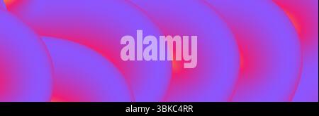 Abstrakter violetter und rosafarbener 3D flüssiger Wellen eleganter Hintergrund. Vektorbanner-Design Stock Vektor