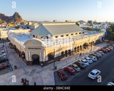 Hermosillo Municipal Market, Sonora, im historischen Zentrum von Hermosillo, Mexiko. Luftaufnahme. **(Foto von Luis Gutierrez/Norte Photo) Mercado Municipal de Hermosillo Sonora en el Centro Histórico de Hermosillo Mexico, vista aerea, vista General. **(Foto: Luis Gutierrez/Norte Photo) Stockfoto
