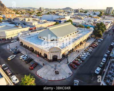 Hermosillo Municipal Market, Sonora, im historischen Zentrum von Hermosillo, Mexiko. Luftaufnahme. **(Foto von Luis Gutierrez/Norte Photo) Mercado Municipal de Hermosillo Sonora en el Centro Histórico de Hermosillo Mexico, vista aerea, vista General. **(Foto: Luis Gutierrez/Norte Photo) Stockfoto