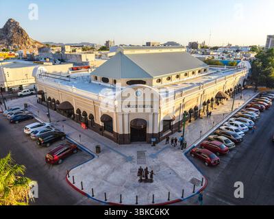 Hermosillo Municipal Market, Sonora, im historischen Zentrum von Hermosillo, Mexiko. Luftaufnahme. **(Foto von Luis Gutierrez/Norte Photo) Mercado Municipal de Hermosillo Sonora en el Centro Histórico de Hermosillo Mexico, vista aerea, vista General. **(Foto: Luis Gutierrez/Norte Photo) Stockfoto