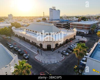 Hermosillo Municipal Market, Sonora, im historischen Zentrum von Hermosillo, Mexiko. Luftaufnahme. **(Foto von Luis Gutierrez/Norte Photo) Mercado Municipal de Hermosillo Sonora en el Centro Histórico de Hermosillo Mexico, vista aerea, vista General. **(Foto: Luis Gutierrez/Norte Photo) Stockfoto