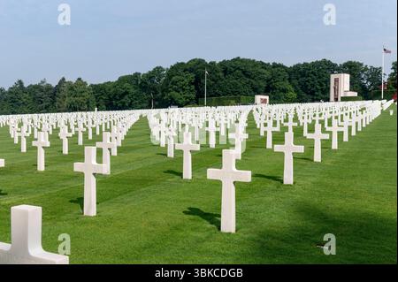 Hamm Luxembourg Juni 2025 Luxembourg American Cemetery and Memorial, ein amerikanischer Militärfriedhof im Zweiten Weltkrieg. Gräber, 2. weltkrieg, 2. weltkrieg, Soldaten, Schlacht, ardennen , Offensive, USA, USA, USA, usa, Amerika, historisch, Stockfoto