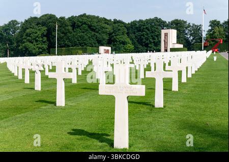 Hamm Luxembourg Juni 2025 Luxembourg American Cemetery and Memorial, ein amerikanischer Militärfriedhof im Zweiten Weltkrieg. Gräber, 2. weltkrieg, 2. weltkrieg, Soldaten, Schlacht, ardennen , Offensive, USA, USA, USA, usa, Amerika, historisch, Stockfoto
