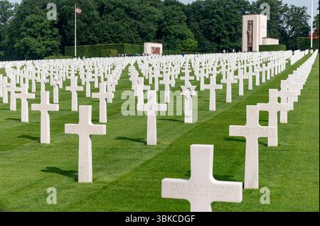 Hamm Luxembourg Juni 2025 Luxembourg American Cemetery and Memorial, ein amerikanischer Militärfriedhof im Zweiten Weltkrieg. Gräber, 2. weltkrieg, 2. weltkrieg, Soldaten, Schlacht, ardennen , Offensive, USA, USA, USA, usa, Amerika, historisch, Stockfoto