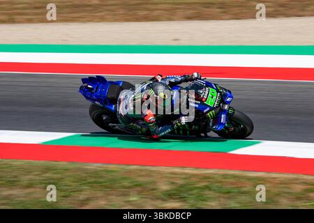 Vigonza, Padovak, Italien. Juni 2025. GRAN PREMIO ITALIA MOTOGP 2025 FABIO QUARTARARO (MONSTER ENERGY YAMAHA MOTOGP) WÄHREND DES FREITAGS FREI TRAINING Credit: Alessio Mazzocco/ZUMA Wire/Alamy Live News Stockfoto