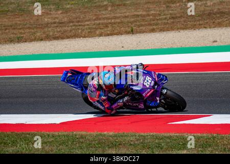 Vigonza, Padovak, Italien. Juni 2025. GRAN PREMIO ITALIA MOTOGP 2025 8MIGUEL OLIVEIRA (PRIMA PRAMAC YAMAHA MOTOGP) WÄHREND DES FREITAGS FREI TRAINING Credit: Alessio Mazzocco/ZUMA Wire/Alamy Live News Stockfoto
