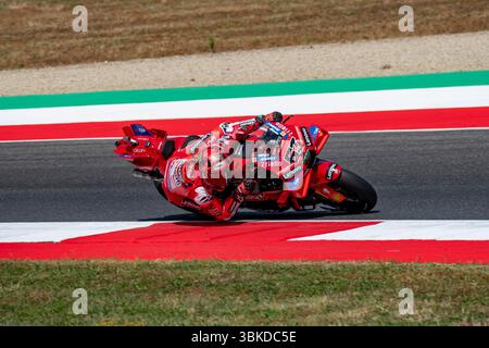 Vigonza, Padovak, Italien. Juni 2025. GRAN PREMIO ITALIA MOTOGP 2025 FRANCESCO BAGNAIA (DUCATI LENOVO TEAM) WÄHREND DES FREITAGS FREIEN TRAININGS Credit: Alessio Mazzocco/ZUMA Wire/Alamy Live News Stockfoto