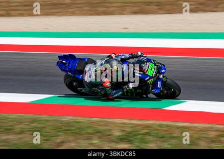 Vigonza, Padovak, Italien. Juni 2025. GRAN PREMIO ITALIA MOTOGP 2025 FABIO QUARTARARO (MONSTER ENERGY YAMAHA MOTOGP) WÄHREND DES FREITAGS FREI TRAINING Credit: Alessio Mazzocco/ZUMA Wire/Alamy Live News Stockfoto