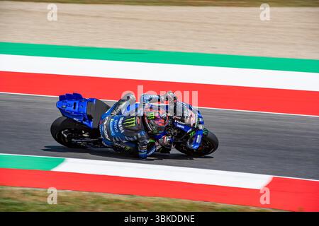 Vigonza, Padovak, Italien. Juni 2025. GRAN PREMIO ITALIA MOTOGP 2025 ALEX RINS (MONSTER ENERGY YAMAHA MOTOGP) WÄHREND DES FREITAGS FREE TRAINING Credit: Alessio Mazzocco/ZUMA Wire/Alamy Live News Stockfoto