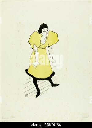 Henri de Toulouse-Lautrec. Miss Polaire. 1895. Farblithographische Reproduktion eines Fotoreliefs. Stockfoto