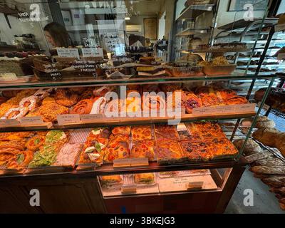 Alma Nomad Bakery, Chamberi, Madrid, Spanien Stockfoto